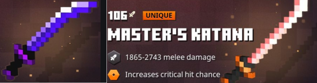 Minecraft Dungeons Katanas | All Unique Katanas in Minecraft Dungeons